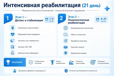 Реабилитация за 21 день в Белой Калитве